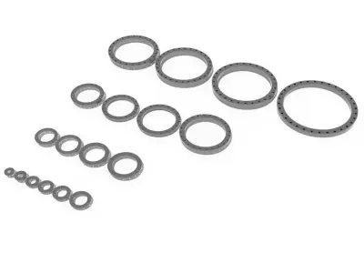 Flanges DIN 2576 PN10 3D model
