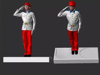 Aluno do Colegio Militar - Military School Student - Army 3D print model