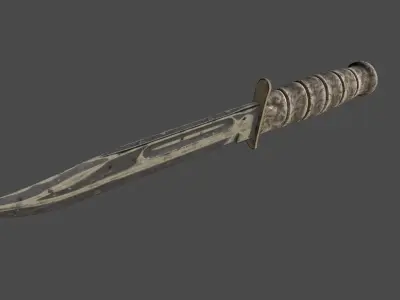 knife 1 Low-poly 3D model purchase
