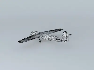 Glider Pegasusbridge Free 3D model