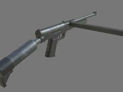 SMG-60 Softair PBR Low-poly 3D model