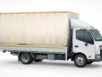 DAF LF box truck 2020 Low-poly 3D model