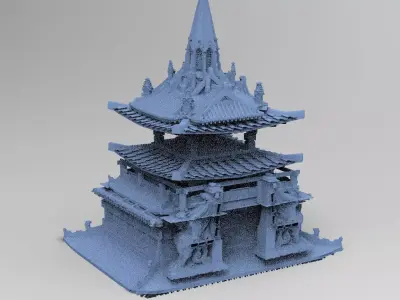 General Warlord Temple Palace 1  3D model
