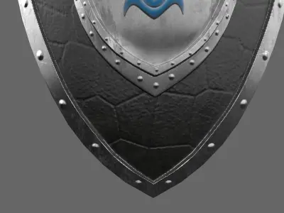 Eternal Guard Shield Low-poly 3D model
