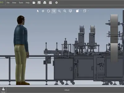 fully automatic - face mask machine 8 3D model