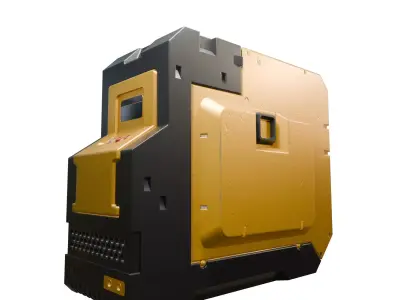 Sci-fi Generator Low-poly 3D model