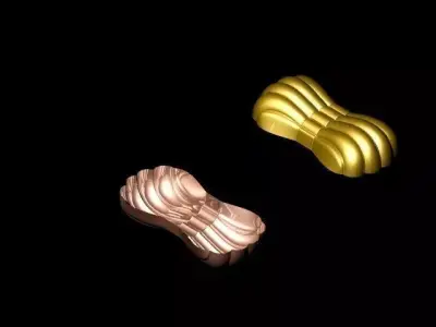 CAKEMOLD 5 gold bar Free 3D model