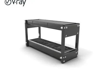 Advanced Conveyor Belt Mechanism Model Pack Low-poly 3D model