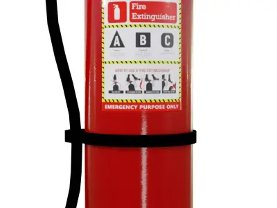 Fire Extinguisher Game Ready Low-poly 3D model purchase