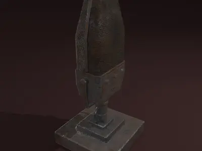 Vintage Microphone  Free low-poly 3D model