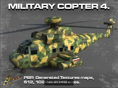 Military Helicopter Collection 3D Model Pack