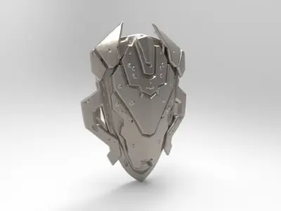 sci-fi fantasy shield 3D print model purchase