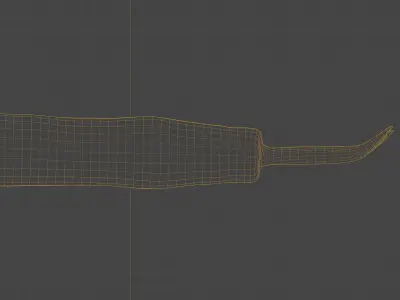 Scanned nail puller Low-poly 3D model