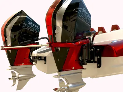 Powerboat 3D Model Pack