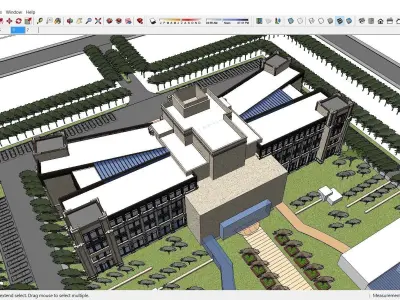 Sketchup Office building H7 3D model