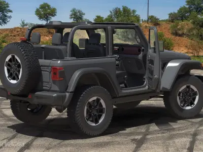Jeep Wrangler Rubicon 3D model purchase