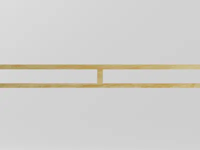 Wooden American Pallet Low-poly 3D model