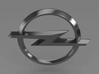 opel logo 3D model by Sergey