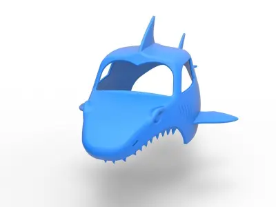Shark shell for monster truck Scale 1 to 25 3D print model