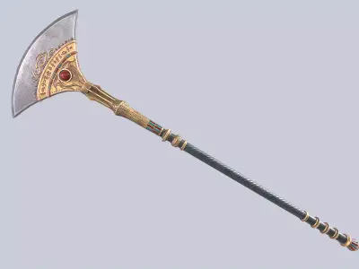 Anubis weapon Low-poly 3D model