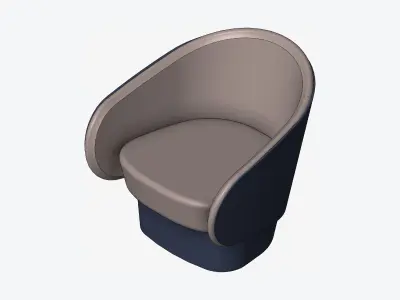 Furniture - Seating - Contemporary - Right Low-poly 3D model