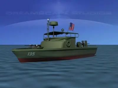 PBR Patrol Boat Riverine 3D model by Dreamscape from CGTrader (Rigged)
