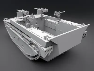 LVT 4 Water Buffalo Scale model 3D print model