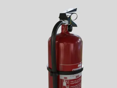 Fire extinguisher - Safety and Emergency Equipment Low-poly 3D model