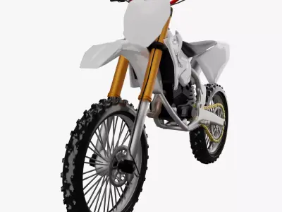 Motocross  125cc 250cc Low-poly 3D model