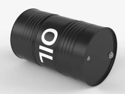Oil Barrel 3D model 4