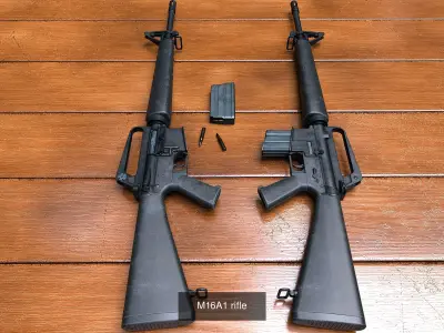 M16 rifles 3D Model Pack