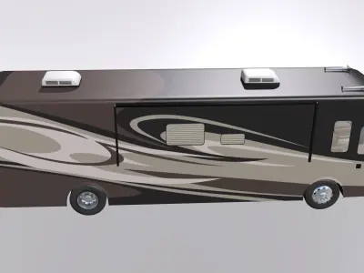 Basic Class A Motorhome 3D model