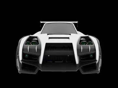 Takumi RX-T Rocket League 3D model FREE Free low-poly 3D model