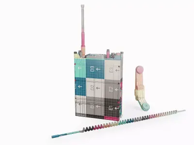 Aselsan RT 9661 Radio Low-poly 3D model