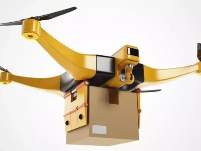 Package Delivery Drone 3D model