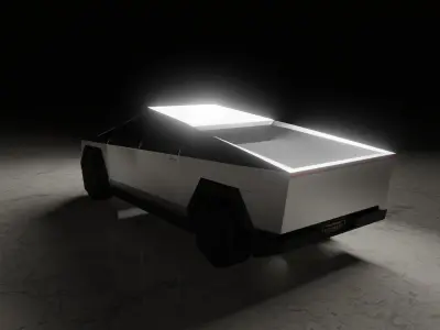 Tesla Cybertruck Low-poly 3D model Low-poly
