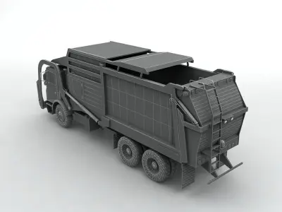 Garbage Collection Truck 3D model