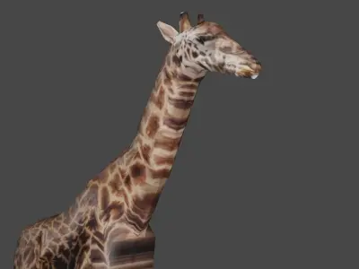 ANIMAL GIRAFFE Low-poly 3D model