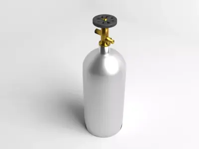 Gas Tank Cylinder 5 Pound 3D model