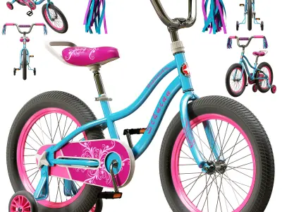 Schwinn Hopscotch Quick Build Kids Bicycle 3D model
