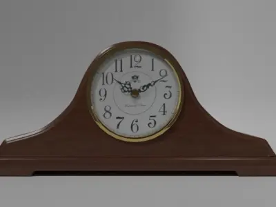 Antique Mantle Clock 3D model