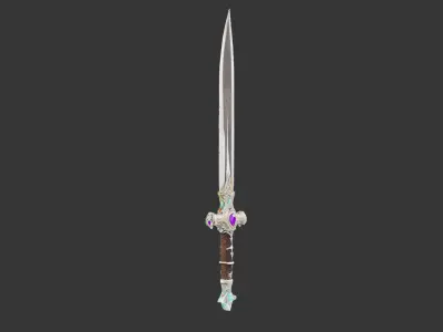 Fantasy Dagger Free low-poly 3D model