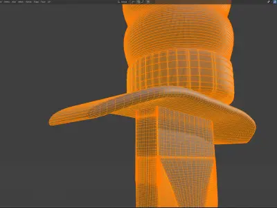 Knife 3D model 7