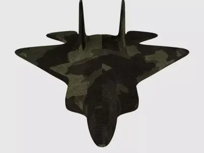Jet Fighter Low-poly 3D model buy
