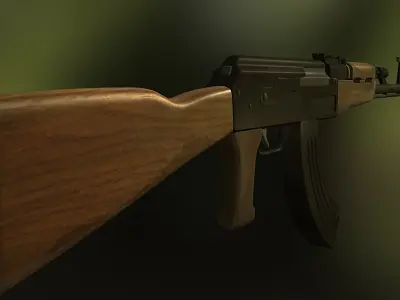 AK47 Gun 3D model
