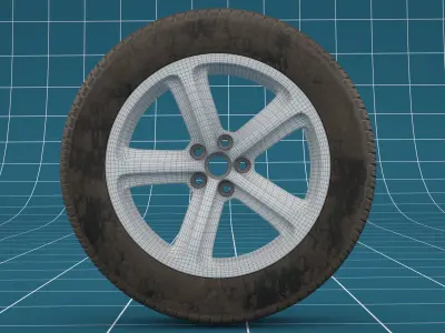 Car tire 06 3D model