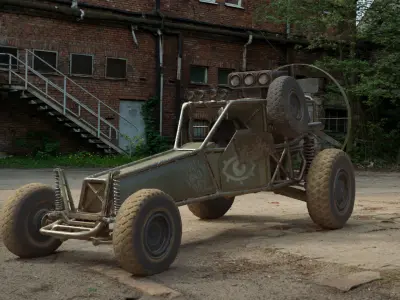 DB-5 scout vehicle Low-poly 3D model