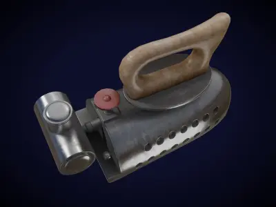 Old Vintage Iron Low-poly 3D model