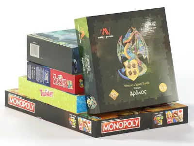 Board Games Pack 11 3D model