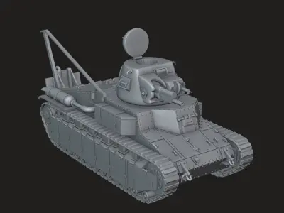 Char Renault D1 3D print model